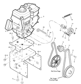 Engine (1742033) Diagram and Parts List for 1695749-18-2864-30 2009 Briggs and Stratton Snow Blower